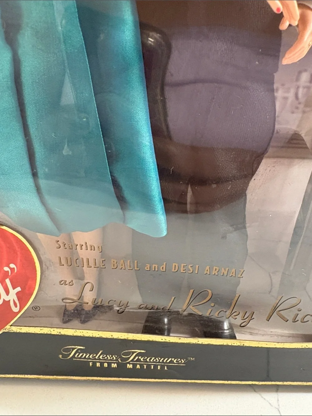 Mattel I Love Lucy 50th Anniversary Lucy & Ricky Doll Set - Teal & Black
